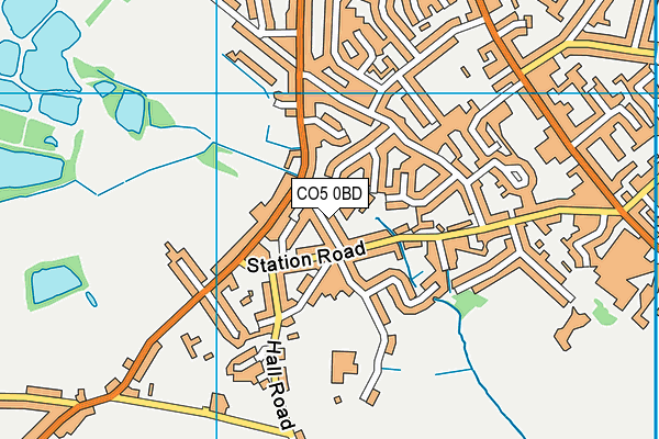 CO5 0BD map - OS VectorMap District (Ordnance Survey)