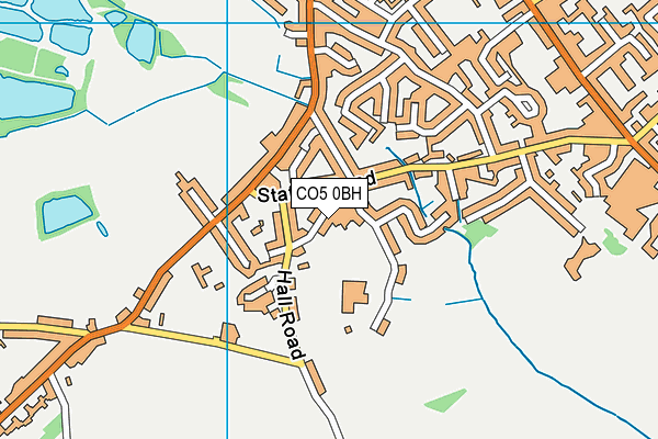 CO5 0BH map - OS VectorMap District (Ordnance Survey)