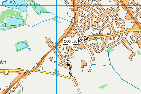 CO5 0BJ map - OS VectorMap District (Ordnance Survey)