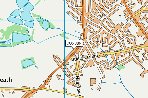CO5 0BN map - OS VectorMap District (Ordnance Survey)