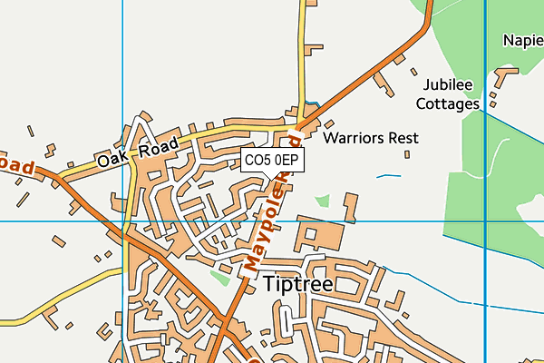 CO5 0EP map - OS VectorMap District (Ordnance Survey)