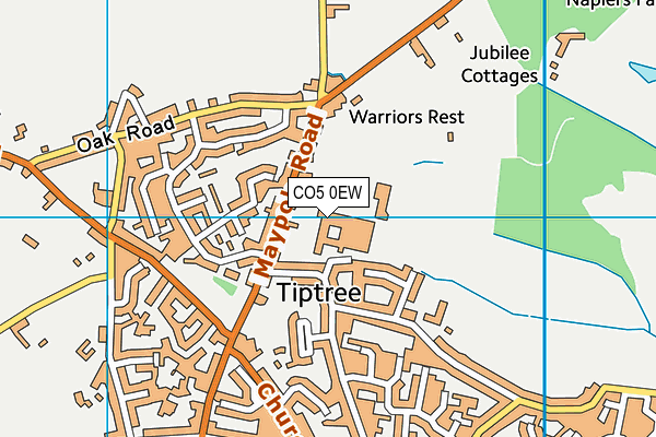 Leisure World Tiptree map (CO5 0EW) - OS VectorMap District (Ordnance Survey)