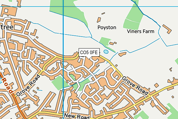 CO5 0FE map - OS VectorMap District (Ordnance Survey)