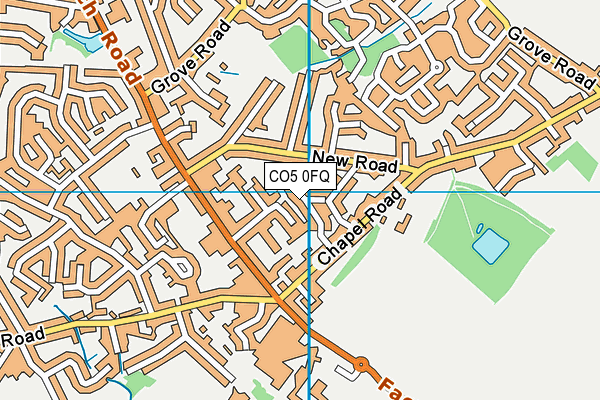 CO5 0FQ map - OS VectorMap District (Ordnance Survey)