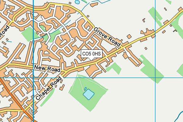 CO5 0HS map - OS VectorMap District (Ordnance Survey)