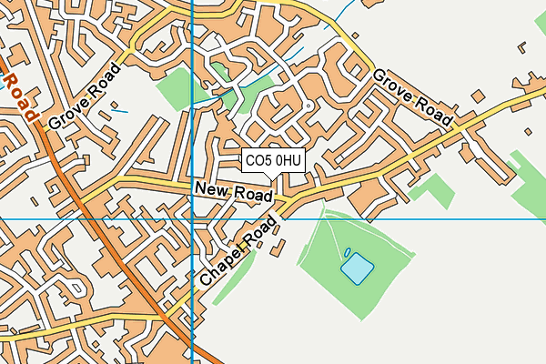 CO5 0HU map - OS VectorMap District (Ordnance Survey)
