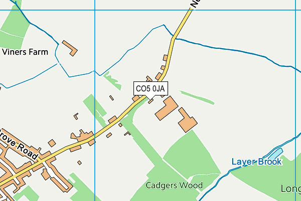 Tiptree Golf Driving Range map (CO5 0JA) - OS VectorMap District (Ordnance Survey)