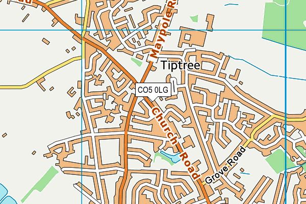 CO5 0LG map - OS VectorMap District (Ordnance Survey)