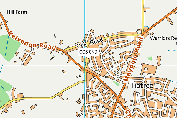 Baynards Primary School map (CO5 0ND) - OS VectorMap District (Ordnance Survey)