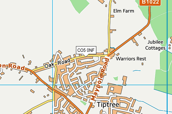 CO5 0NF map - OS VectorMap District (Ordnance Survey)