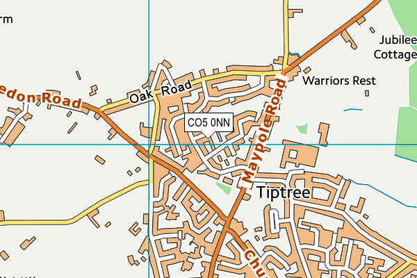 CO5 0NN map - OS VectorMap District (Ordnance Survey)