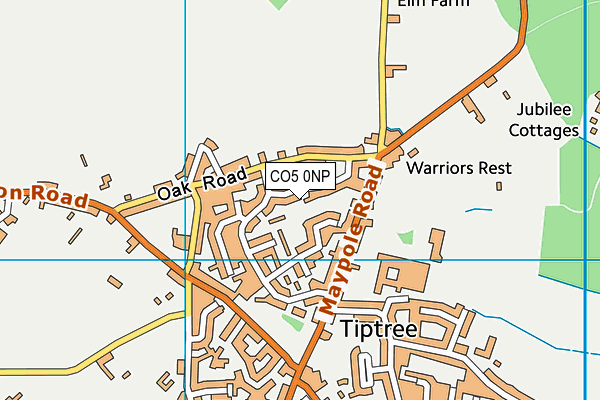 CO5 0NP map - OS VectorMap District (Ordnance Survey)