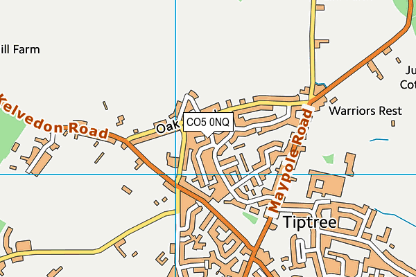 CO5 0NQ map - OS VectorMap District (Ordnance Survey)