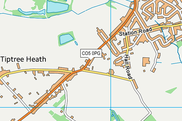 Tiptree Heath Primary School map (CO5 0PG) - OS VectorMap District (Ordnance Survey)