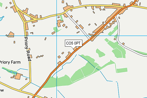 CO5 0PT map - OS VectorMap District (Ordnance Survey)