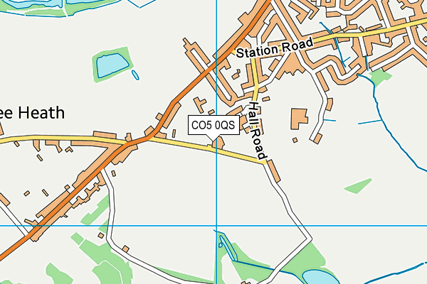 CO5 0QS map - OS VectorMap District (Ordnance Survey)