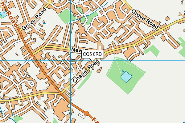 CO5 0RD map - OS VectorMap District (Ordnance Survey)