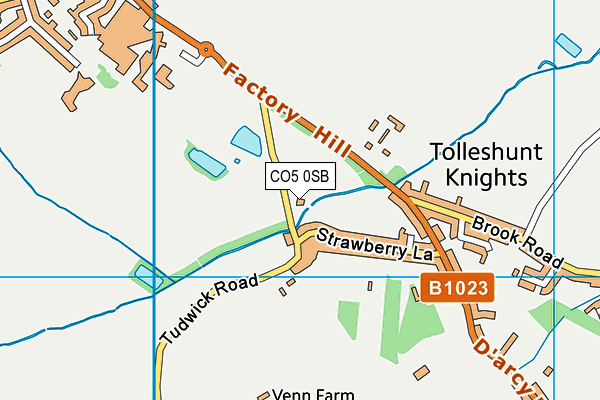 CO5 0SB map - OS VectorMap District (Ordnance Survey)