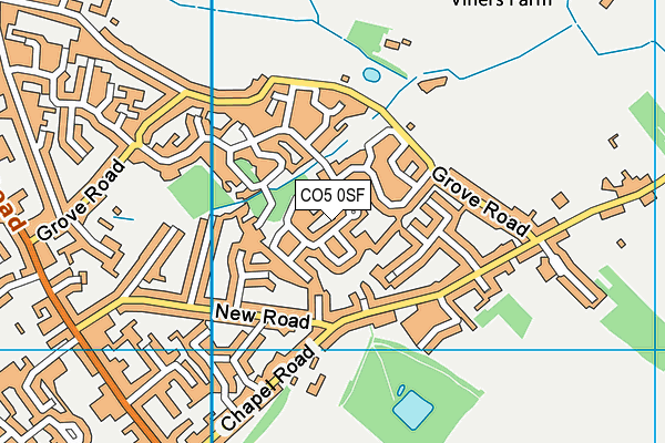 CO5 0SF map - OS VectorMap District (Ordnance Survey)