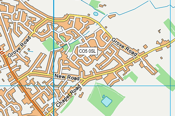 CO5 0SL map - OS VectorMap District (Ordnance Survey)