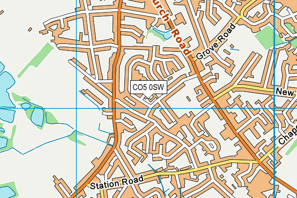 CO5 0SW map - OS VectorMap District (Ordnance Survey)