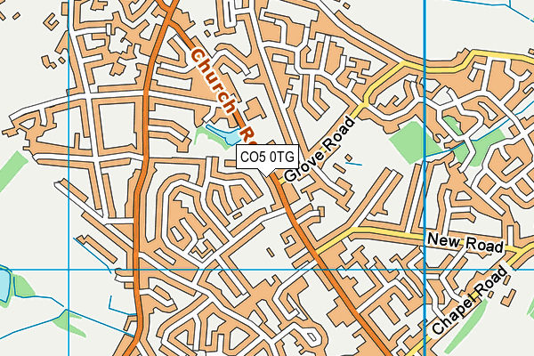 CO5 0TG map - OS VectorMap District (Ordnance Survey)