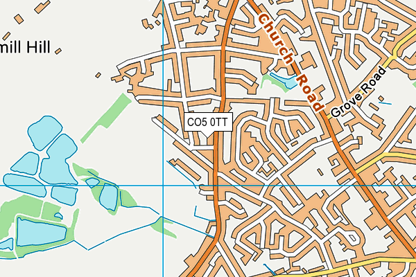 CO5 0TT map - OS VectorMap District (Ordnance Survey)