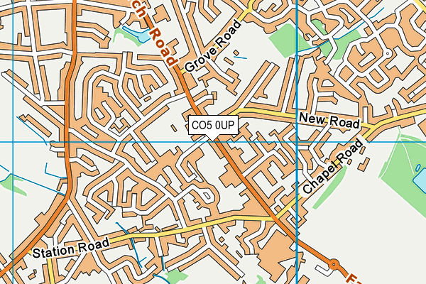 CO5 0UP map - OS VectorMap District (Ordnance Survey)