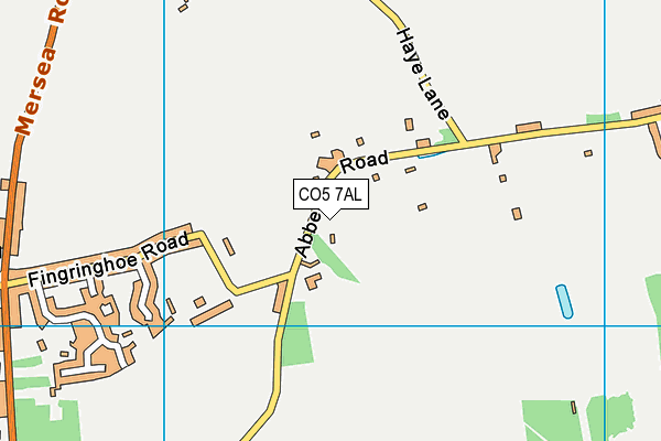 CO5 7AL map - OS VectorMap District (Ordnance Survey)