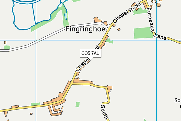 CO5 7AU map - OS VectorMap District (Ordnance Survey)