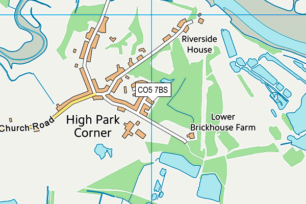 CO5 7BS map - OS VectorMap District (Ordnance Survey)