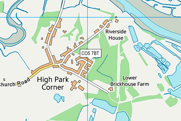 CO5 7BT map - OS VectorMap District (Ordnance Survey)