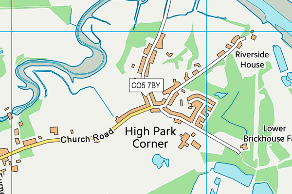 CO5 7BY map - OS VectorMap District (Ordnance Survey)