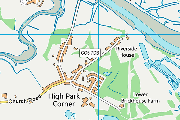 CO5 7DB map - OS VectorMap District (Ordnance Survey)