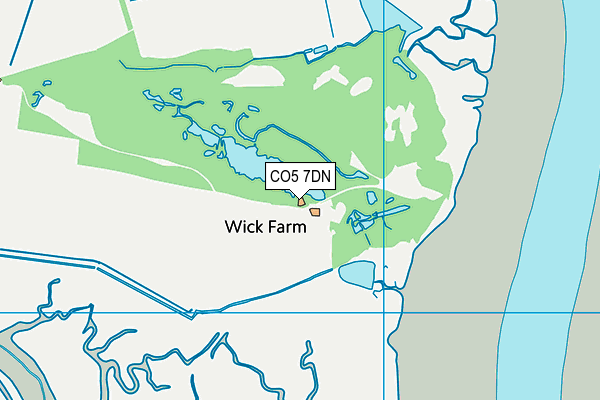 CO5 7DN map - OS VectorMap District (Ordnance Survey)