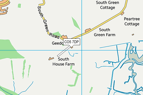 CO5 7DP map - OS VectorMap District (Ordnance Survey)