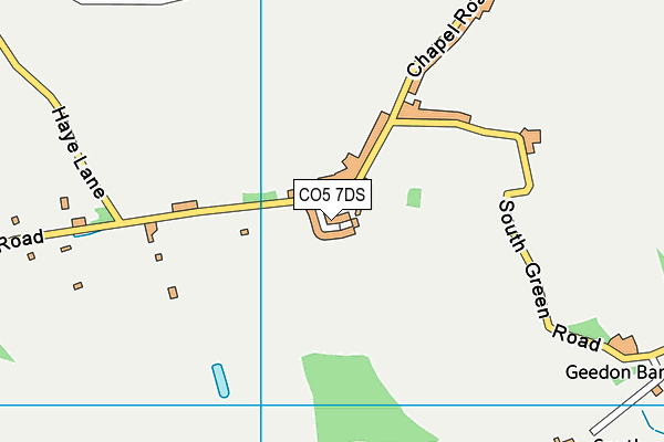 CO5 7DS map - OS VectorMap District (Ordnance Survey)