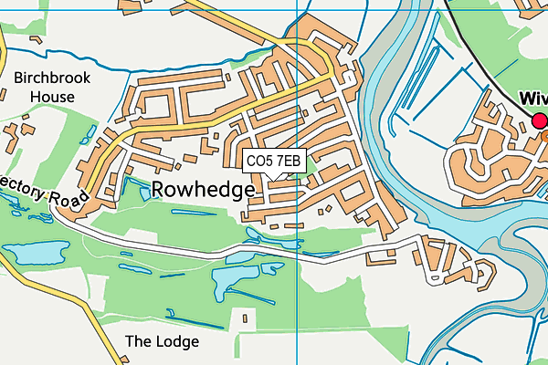 CO5 7EB map - OS VectorMap District (Ordnance Survey)