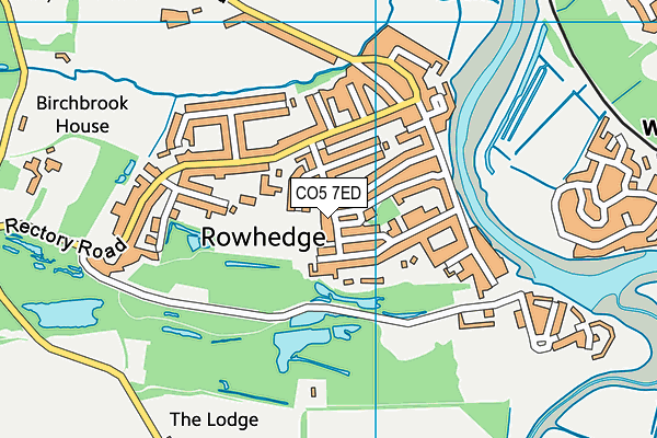 CO5 7ED map - OS VectorMap District (Ordnance Survey)