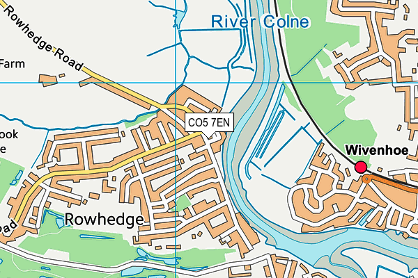 CO5 7EN map - OS VectorMap District (Ordnance Survey)