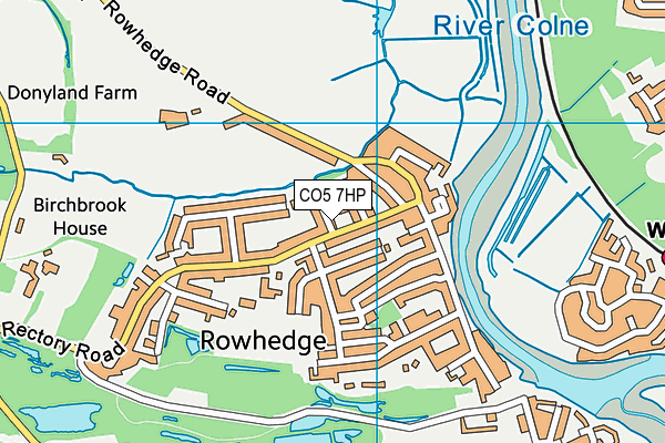 CO5 7HP map - OS VectorMap District (Ordnance Survey)