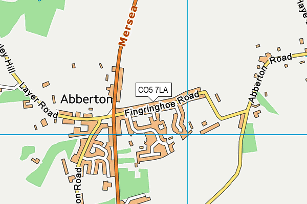 CO5 7LA map - OS VectorMap District (Ordnance Survey)