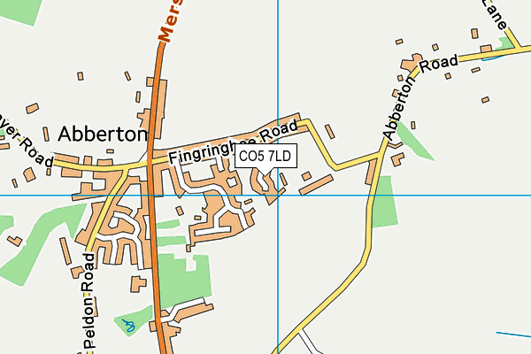 CO5 7LD map - OS VectorMap District (Ordnance Survey)