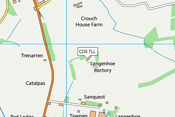 CO5 7LL map - OS VectorMap District (Ordnance Survey)