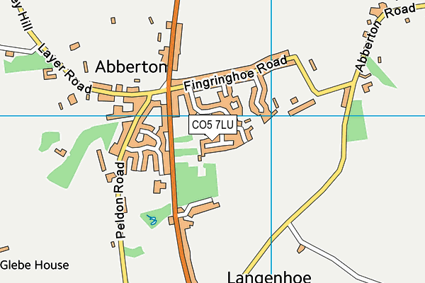 CO5 7LU map - OS VectorMap District (Ordnance Survey)