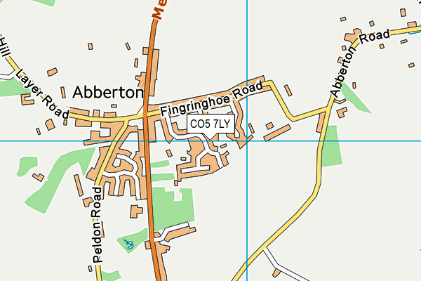 CO5 7LY map - OS VectorMap District (Ordnance Survey)