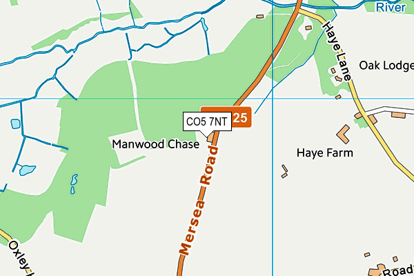 CO5 7NT map - OS VectorMap District (Ordnance Survey)