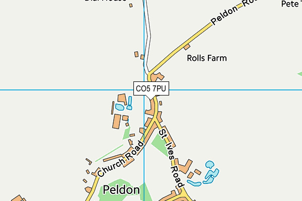 Map of PELDON HALL FARMS LIMITED at district scale
