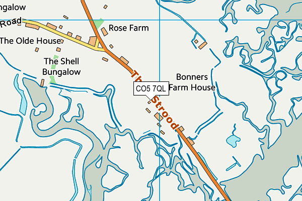 CO5 7QL map - OS VectorMap District (Ordnance Survey)