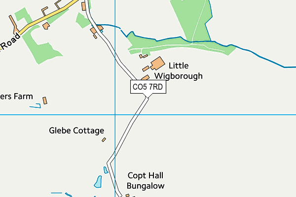 CO5 7RD map - OS VectorMap District (Ordnance Survey)